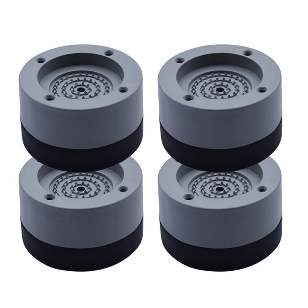Gray Universal Washing Machine Heightening Foot Mat Set Washing Machine Foot Mat, Increase The Height To Reduce Noise