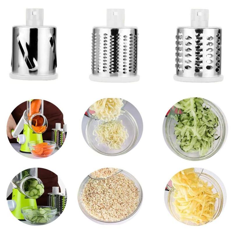 Manual Vegetable Cutter Slicer Kitchen Accessories Multifunctional Round Mandoline Slicer Potato Cheese Kitchen Gadgets