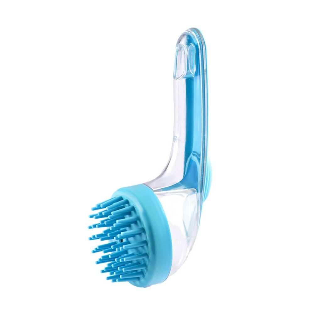 Brosse de Bain pour Animaux - Manche Long Douche Peigne - Brosse de Toilettage Chat Chien - Brosses de Nettoyage: Kaki FoncÃÂ©