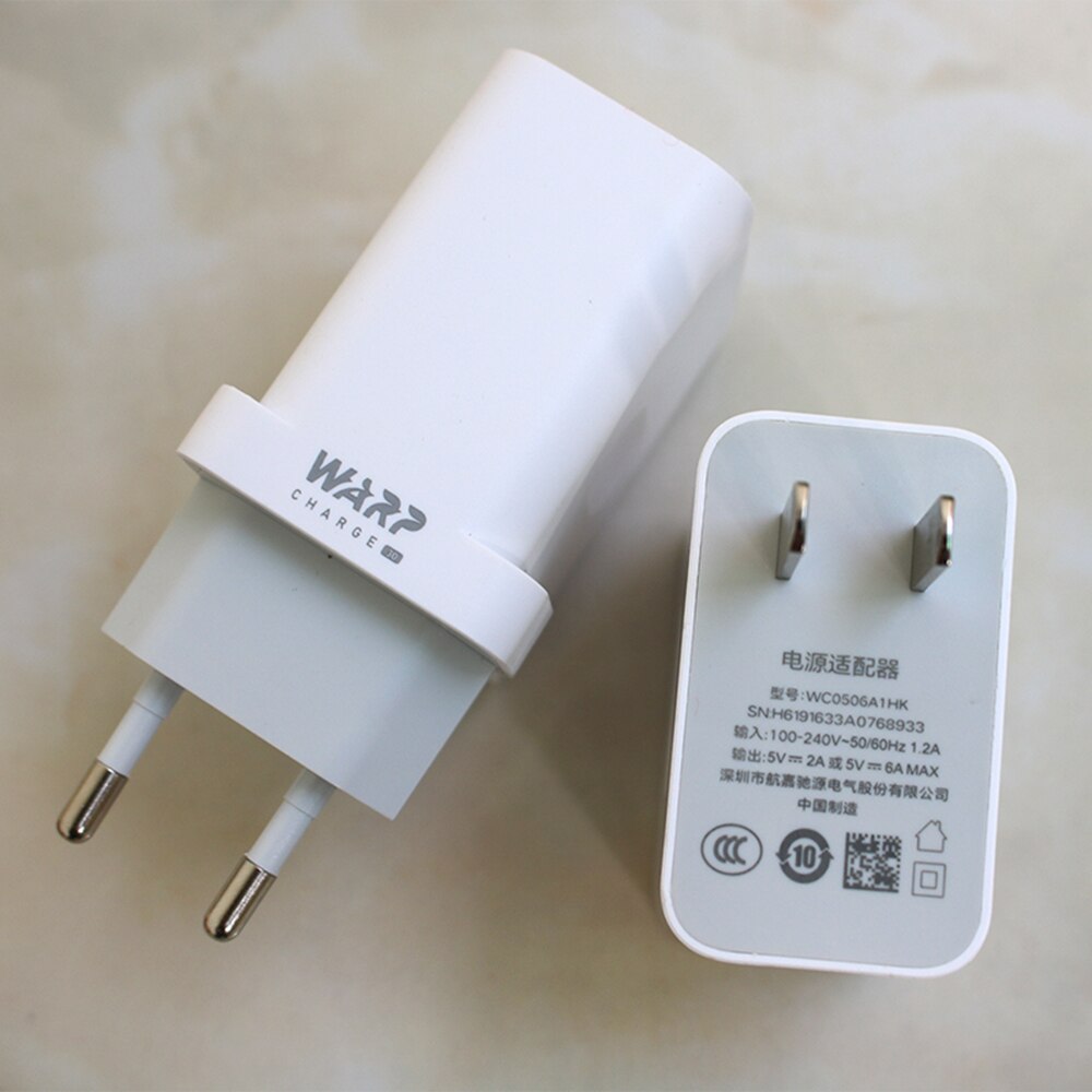 Oneplus Warp Charger 5V/6A 30W Quick Opladen Adapter 6A Warp Dash Type C Kabel Voor Een plus 1 + 7 7T 8 8T Pro 6 6T Nord N10 N100