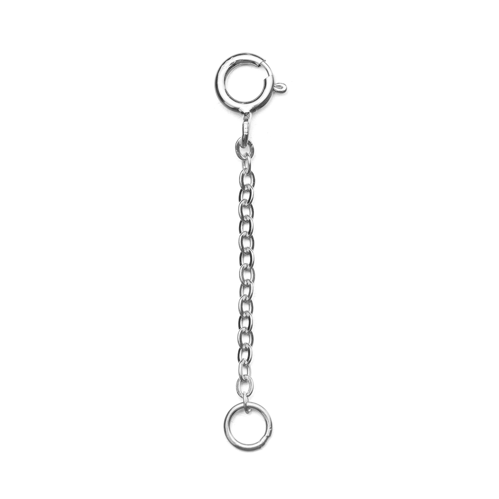 JOfor-Rallonge en acier inoxydable pour bracelet et collier, accessoires de bijoux durables, ne se décolore pas, sécurité, or et argent: M / green