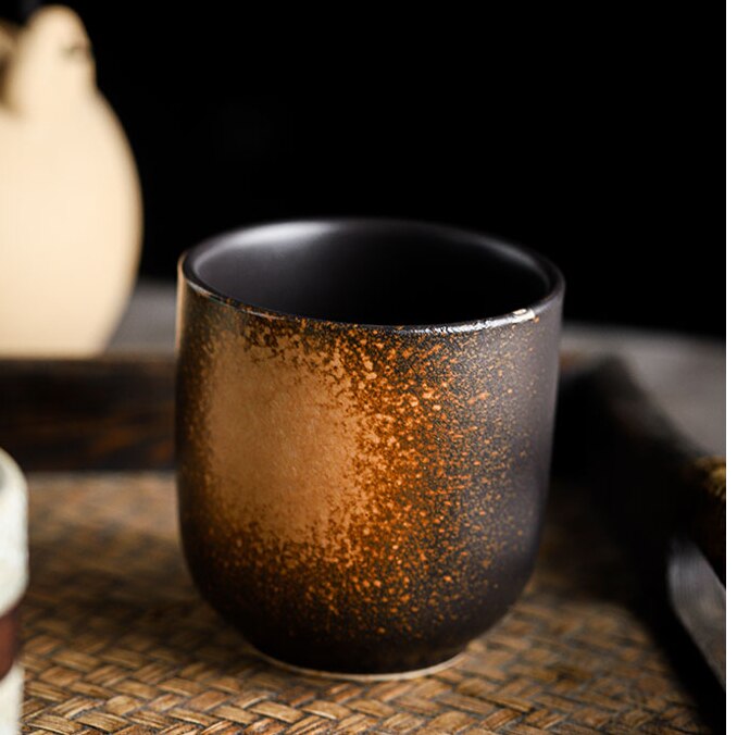 Tazas de café de cerámica de 200ml, taza de té de cerveza, vaso de cristal para whisky, Taza de cerámica para Latte, café especializado