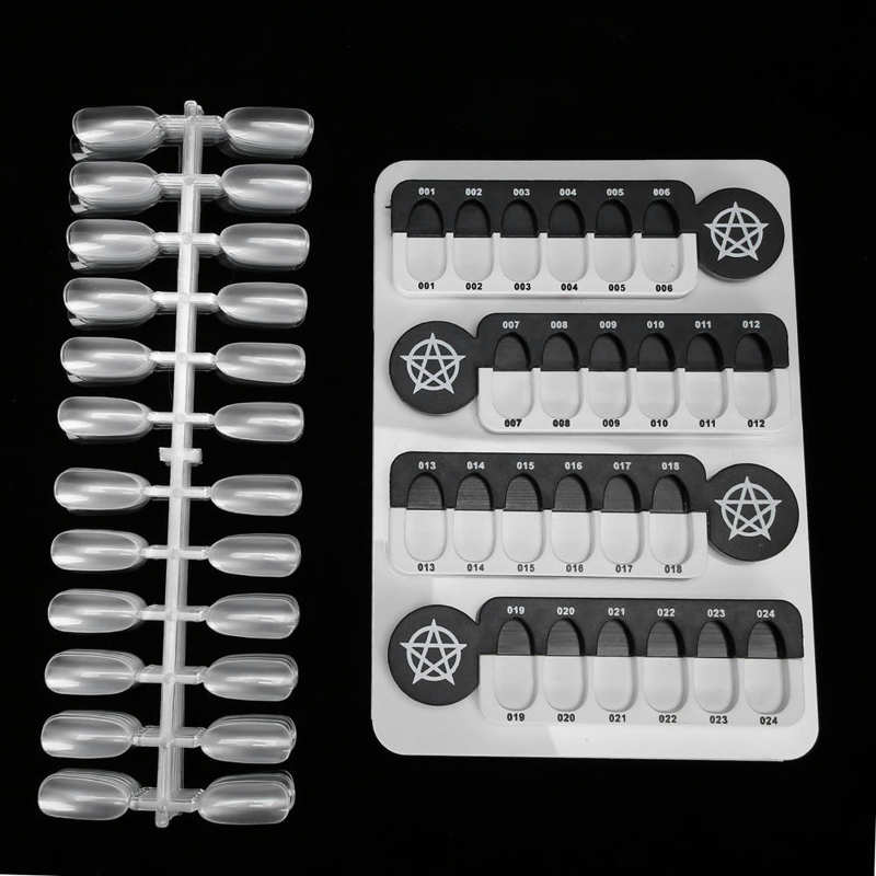 Nail Color Display Board 24 Grids Nail Color Display Board Magnetic Nail Display Rack Color Showing Shelf Card Chart