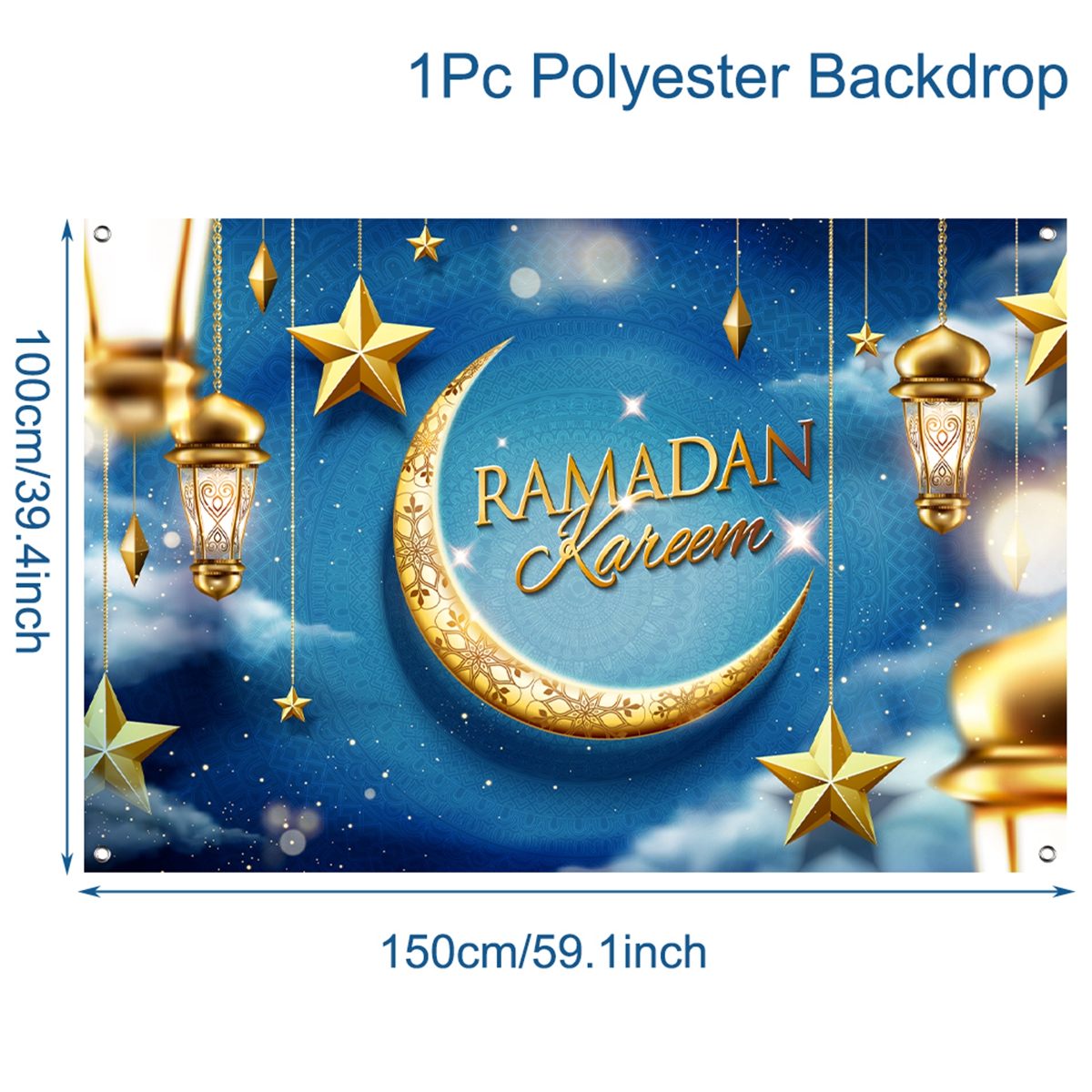 Eid Mubarak Backdrops Banner Flag Ramadan Decorations for Home Eid Al Adha Ramadan Kareem Islamic Muslim Party Decor Eid Mubarak: Olive