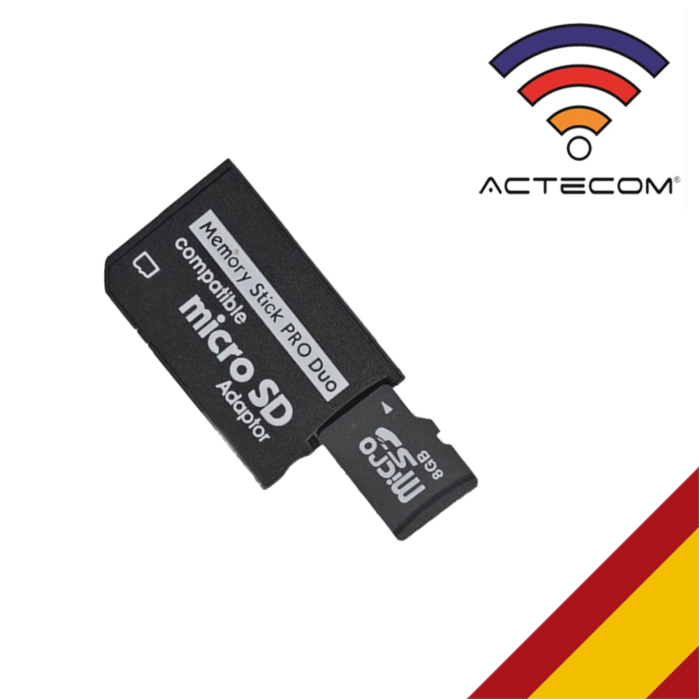 ACTECOM ADAPTADOR de TARJETA MICRO SD/ MICROSD/PSP MEMORY STICK PRO DUO