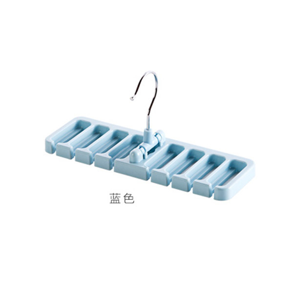 Support de rangement pour ceinture de cravate | Armoire, organisateur de ceinture de cravate, porte-cintre rotatif, support de rangement pour placard porte-écharpe de soie: 8 Hole S blue