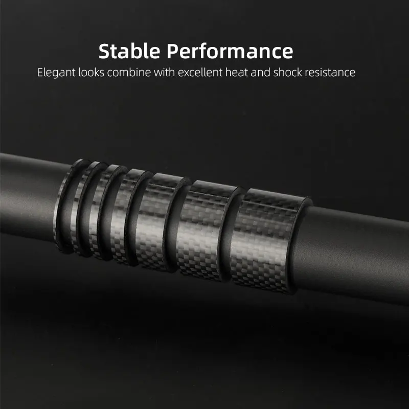 31,8mm Gabel Headset Carbon Spacer MTB Fahrrad Lenker Vorbau Rise Up Einstellen Unterlegscheiben 3K Glänzende Faser Lenkung DIY Zubehör