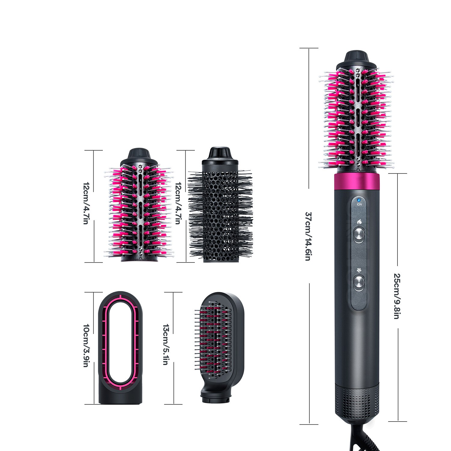 One Step Hair Dryer and Volumizer Styler Blow Dryer Hair Blower Brush 4 In 1 Mutifunctional Hairdryer Hairbrush Curling Iron