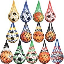 Football Net Bag Nylon Bold Storage Bag Single Ball Carry Portable Equipment Outdoor Sports Soccer Basketball Volleyball Bag