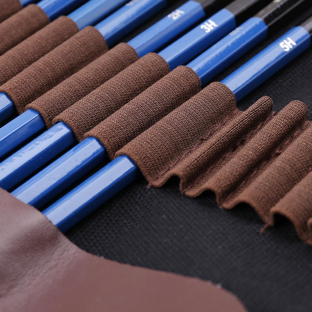 24 Pcs Professionele Schetsen Tekening Art Tool Kit Graphite Houtskool Potloden Gum Craft Schilderij Set