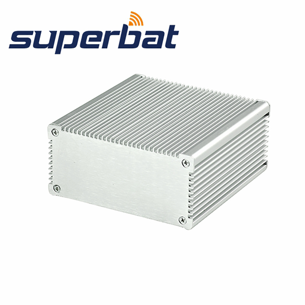 Superbat 3.94 &quot;* 3.94&quot; * 1.89 &quot;Geëxtrudeerd Aluminium Behuizing Junction Pcb Instrument Box Case Elektronische Diy 100*100*48Mm Met Schroeven