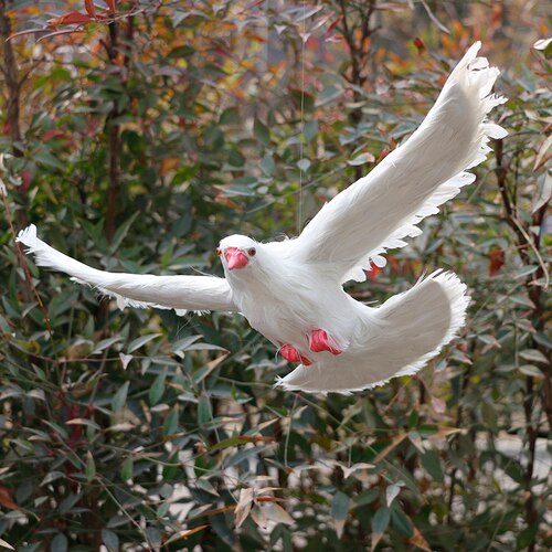 Tuin Decoratie Simulatie Witte Duif Dier Vredesduif Gazon Simulatie Speelgoed Balkon Bruiloft Simulatie Knuffel DD60FZ: Style 5