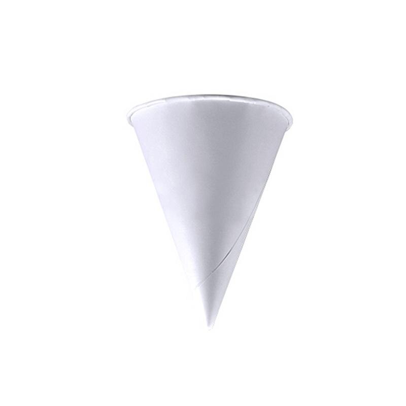 250 stk. 3.7oz engangs kegle vandkopper papirtragt kopper snekegle kopper - hvide