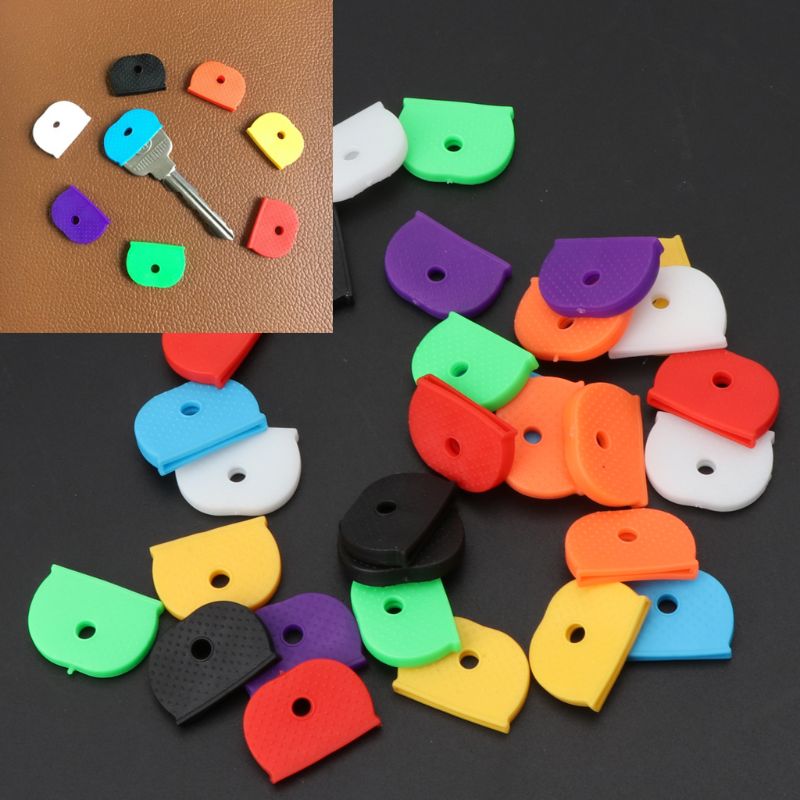 32Pcs Key Cap Tags Label Id Siliconen Codering Kleur Sleutel Identifier Cover 8 Kleuren