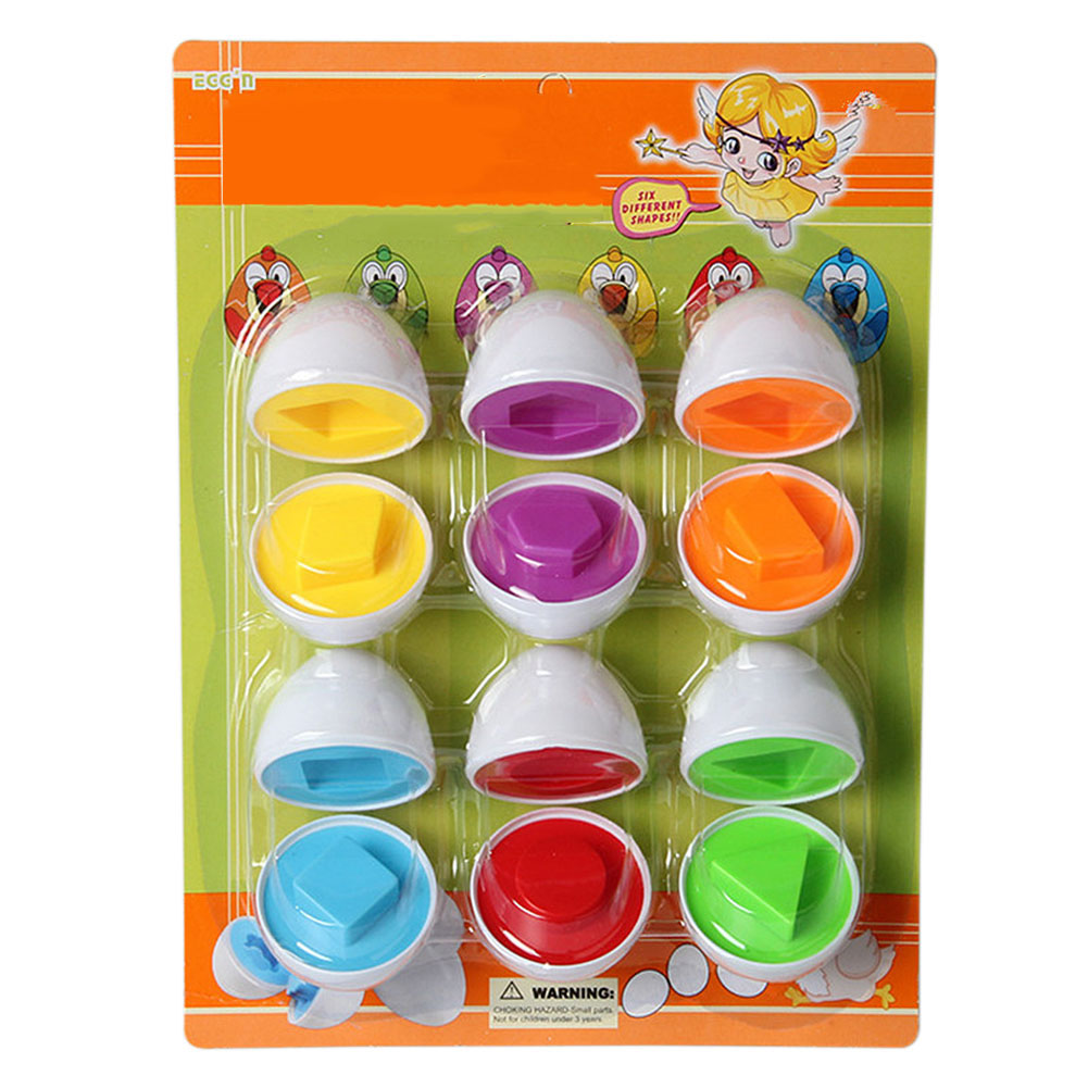 Koppelen Slimme Eieren Kleur Erkenning Speelgoed Kleur Bijpassende Ei Set Gashapon Slimme Ei Voorschoolse Puzzel Speelgoed Leren Speelgoed 6 Pcs