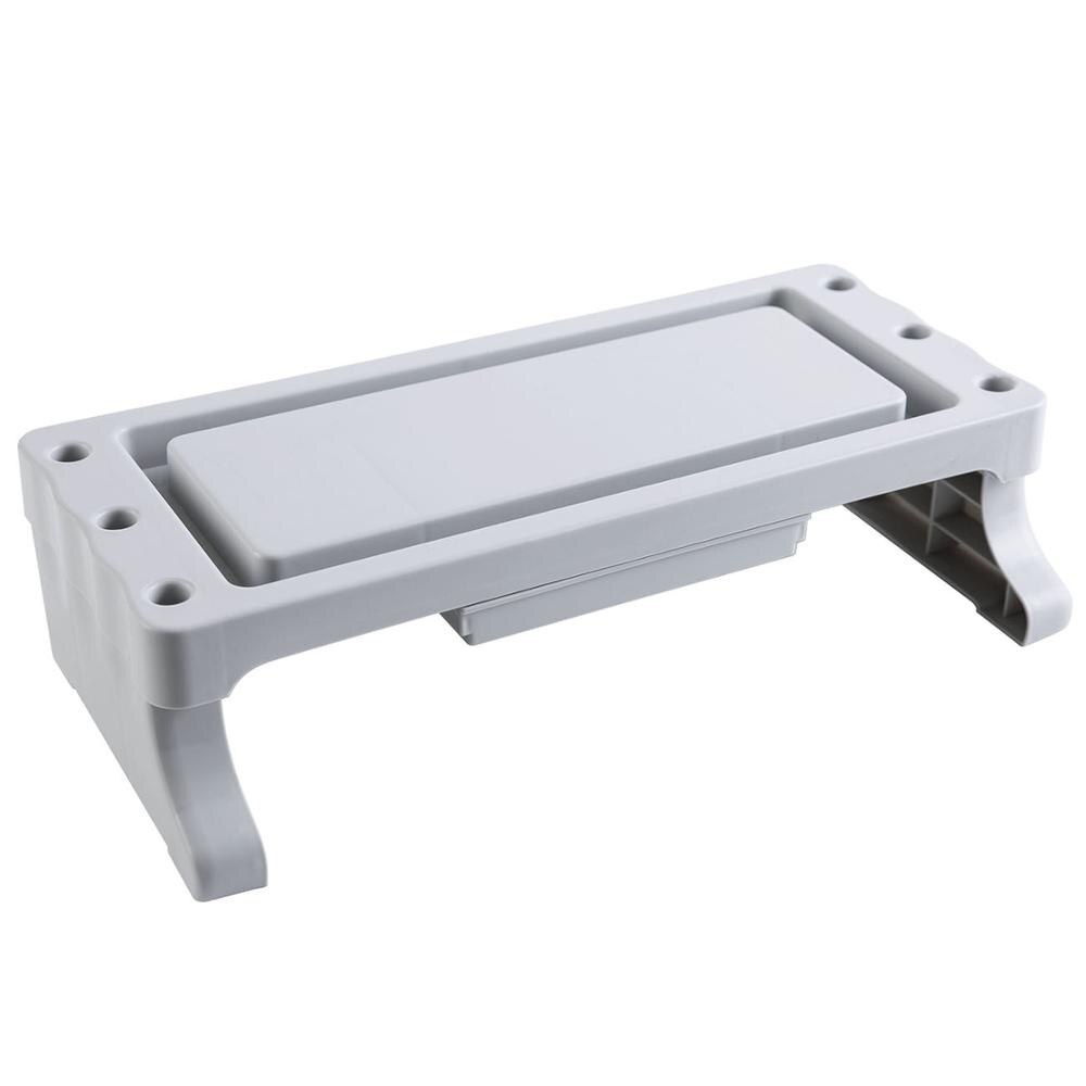 Computer Monitor Increased Shelf Desktop Keyboard Sundries Storage Rack Screen Holder Storage Shelf: Gray