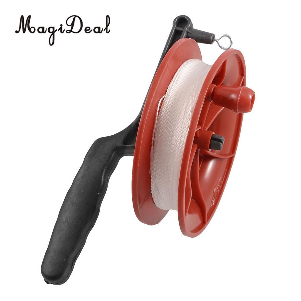 Magideal Fire Wiel Kite Winder Tool Reel Handvat Met 100M Twisted String Lijn Voor Enkele Dual Line Gebruik