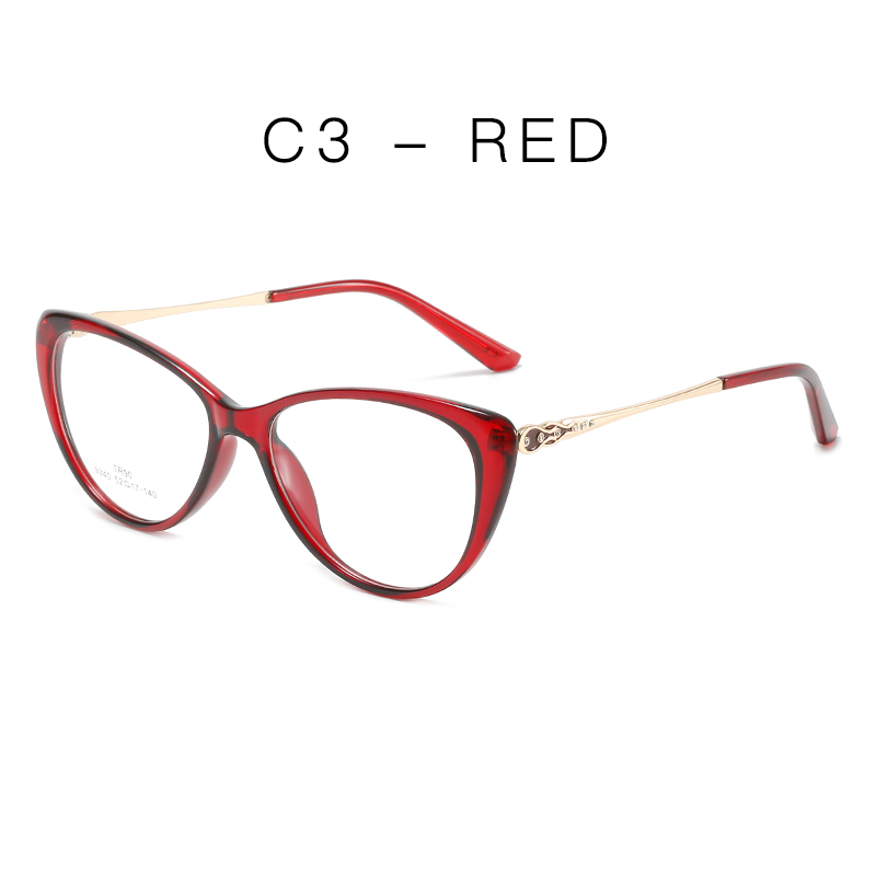Hotochki Blue Light Blocking Women Glasses Frame UV400 Prescription Female Eyeglasses Eyewear Blue Ray Spectacles: C3