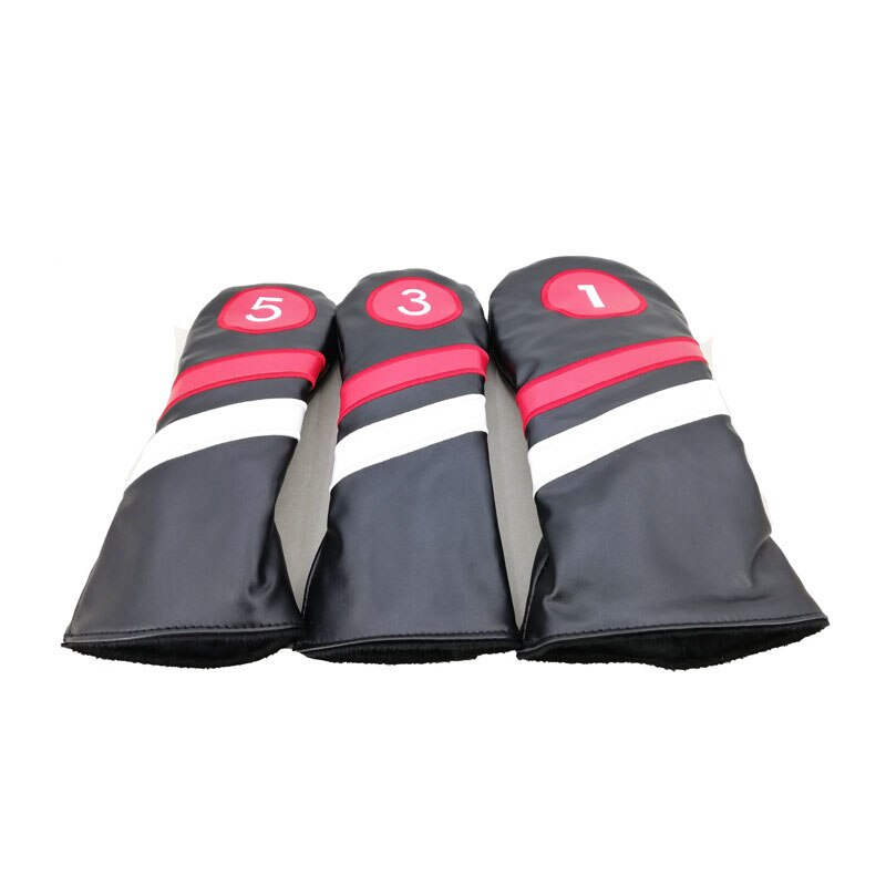 golf materiał PU drewna toru wodnego pokrowiec na główkę: biały