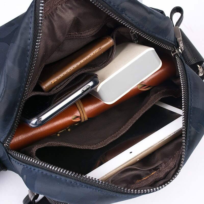 Stijl herentas nylon waterdicht camouflage print heren schoudertas zakelijk vrije tijd s