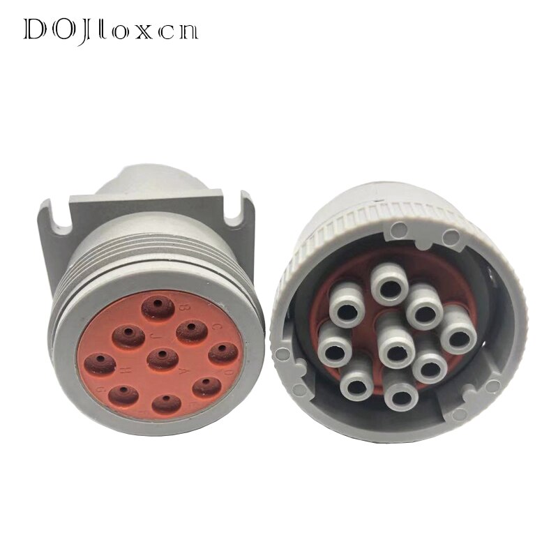 1/2 Sets 9 Pin Deutsch HD10 Series ROHS Environmental Protection Connector Non-Threaded Rear In Line HD16-9-96S HD14-9-96P