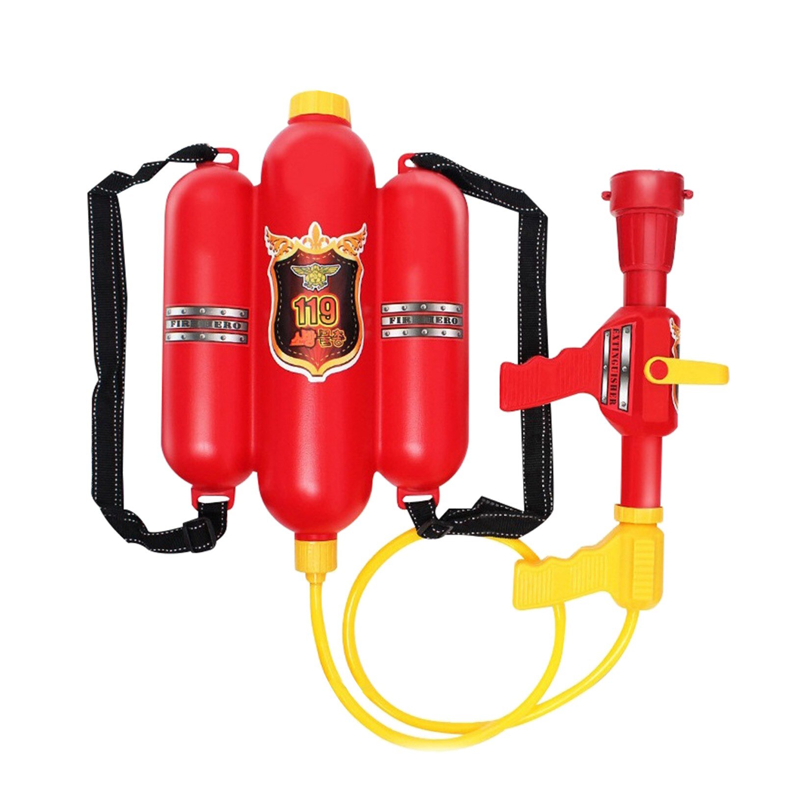 Children Fireman Backpack Nozzle Water Gun Beach Outdoor Toy Extinguisher Soaker