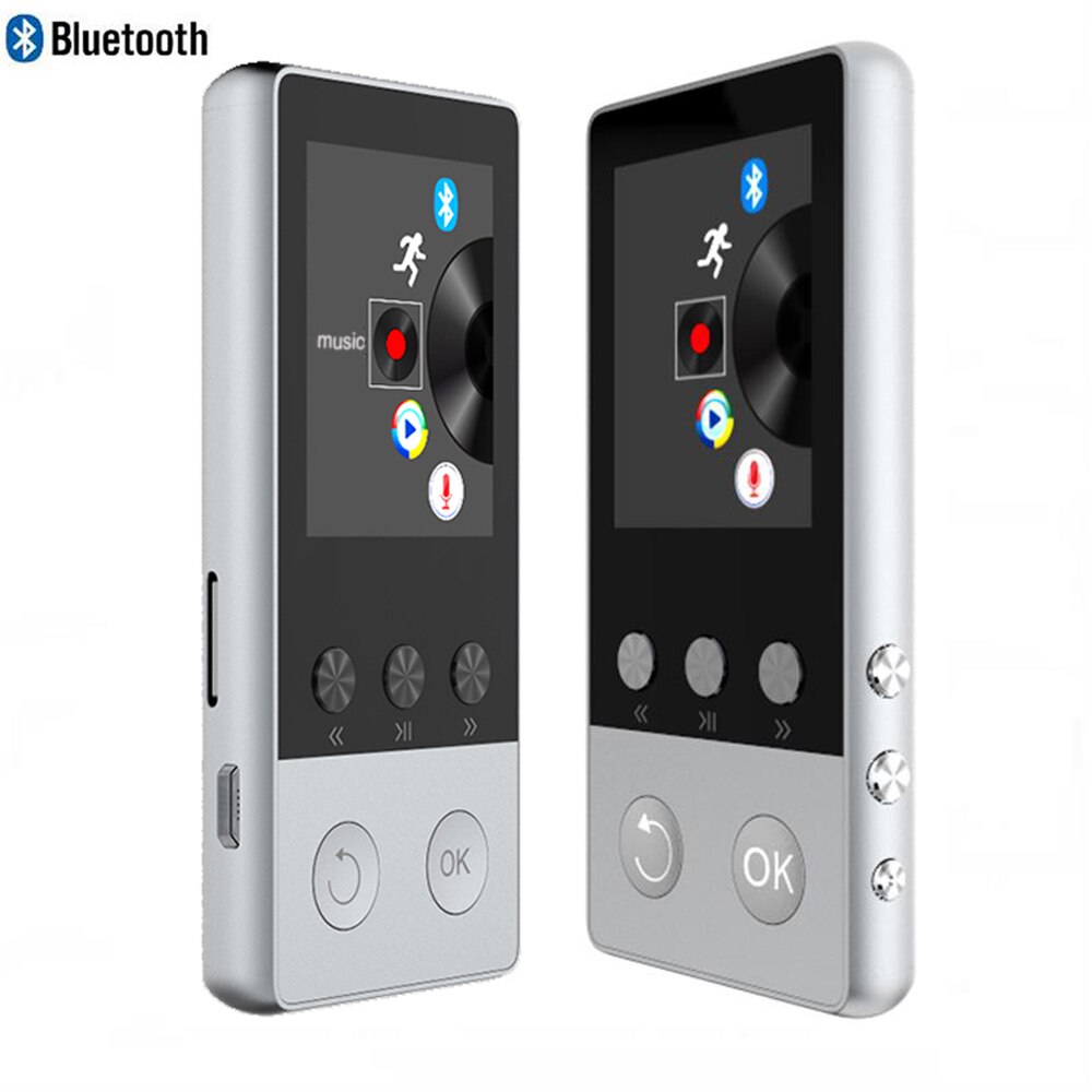 Bluetooth MP4 Player 8GB With 1.8 Inch Screen Can Play 80 hour with FM Radio Recorder Video E-Book Clock Data MP4 Music Player
