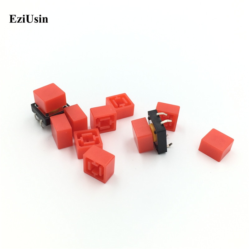EziUsin 9*9*5 9.2*9.2 Keyboard Caps Touch Button Micro Switch Cap Interrupteur Tablette Suit 12*12*7.3 Square Head Inner 3.9*3.9