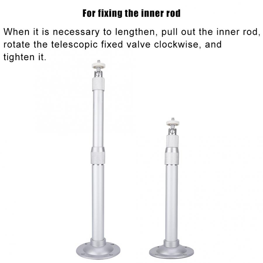 Adjustable Wall Projector Hanging Bracket Projector Mount Ceiling Rack Cylinder 100-200cm