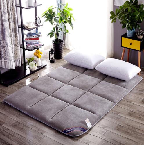 Colchón plegable, manta de cama de dormir, antideslizante, almohadilla de protección para Hotel, Franela suave de verano, cojín de suelo de Material grande, Tatami: 1 / 100x200cm