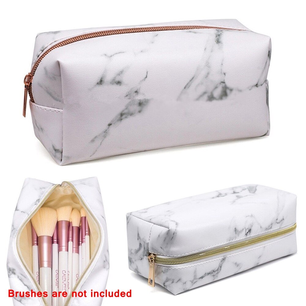 Di modo Kosmetyczka Marmo Sacchetto di Trucco Delle Donne necessaire feminina Tote Portatile Borsa Da Toilette Organizzatore Beauty Case Cosmetic Bag