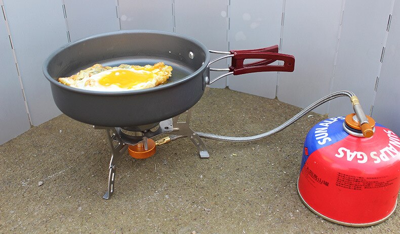 Wolface titanium spis fms -117t ultralätta utomhus camping vandringsugnar lätt resegasugn bärbara gasbrännare