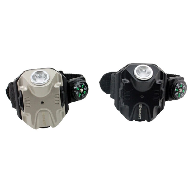 Wrist Light LED 240 Lumen Bright Waterproof Rechargeable Watch Shape Flashlight Torch Lights for Car Outdoor Running