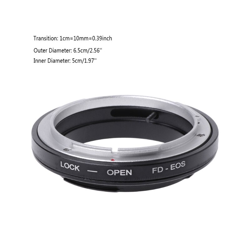 FD-EOS Mount Adapter Ring For Canon FD Lens to EF EOS Mount Camera Camcorder JUL-18A