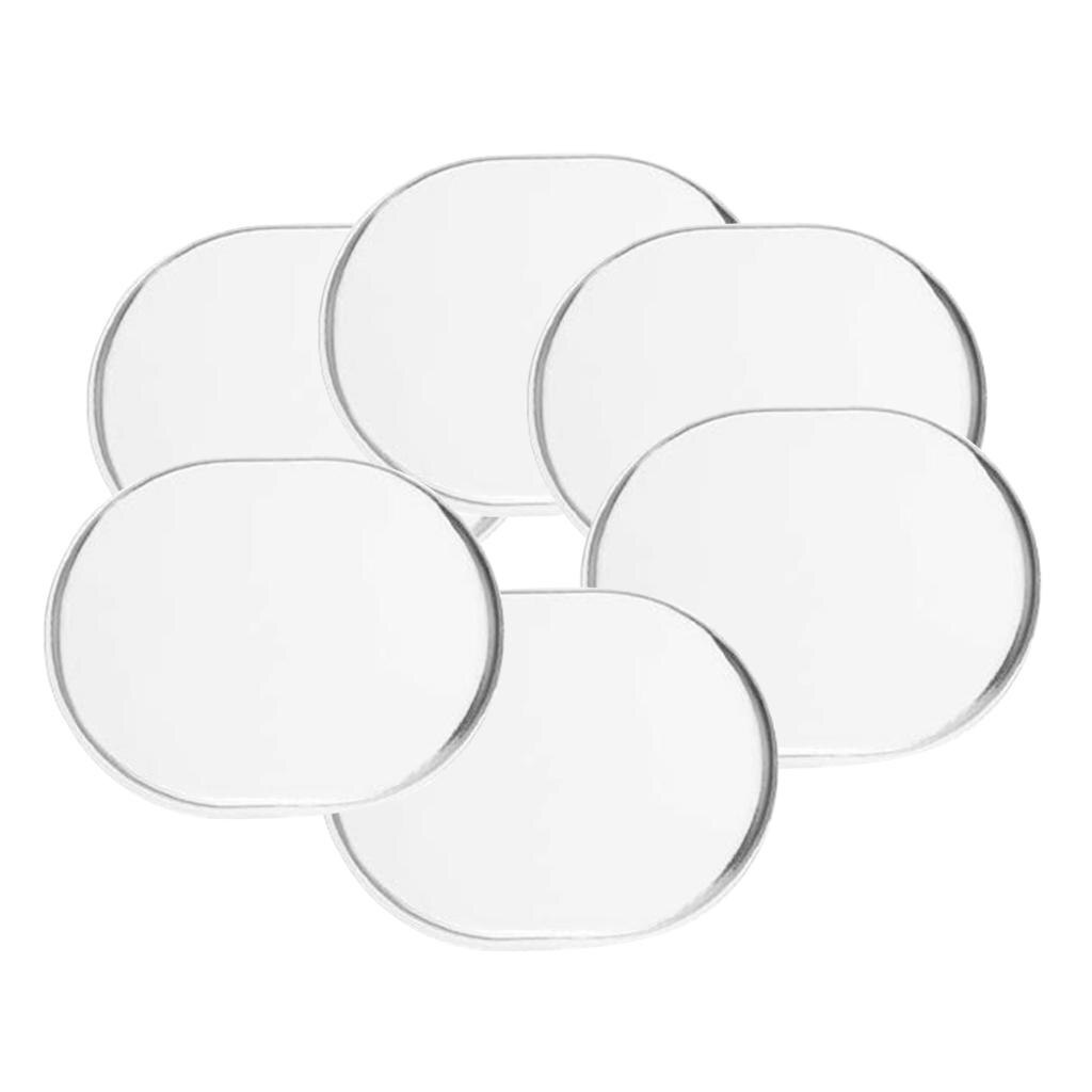 6pc/Pack Pro Drum Dampeners Dampening Gels Tone Control Drum Mute Silencers Silicone Drum Dampening Gel Pad: Clear