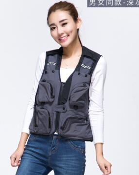 Fotografie vest reclame visserij heren canvas multi-pockets rood reporter regisseur outdoor vest: 5 / Ik