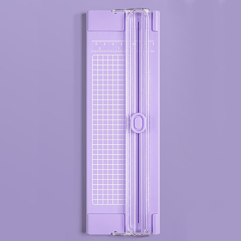 1pcA4 Mini Paper Trimmer Paper Cutter Cutting Machine for Craft Paper Card Photo Laminated Paper Scrapbook Home Crafts Tools: PURPLE