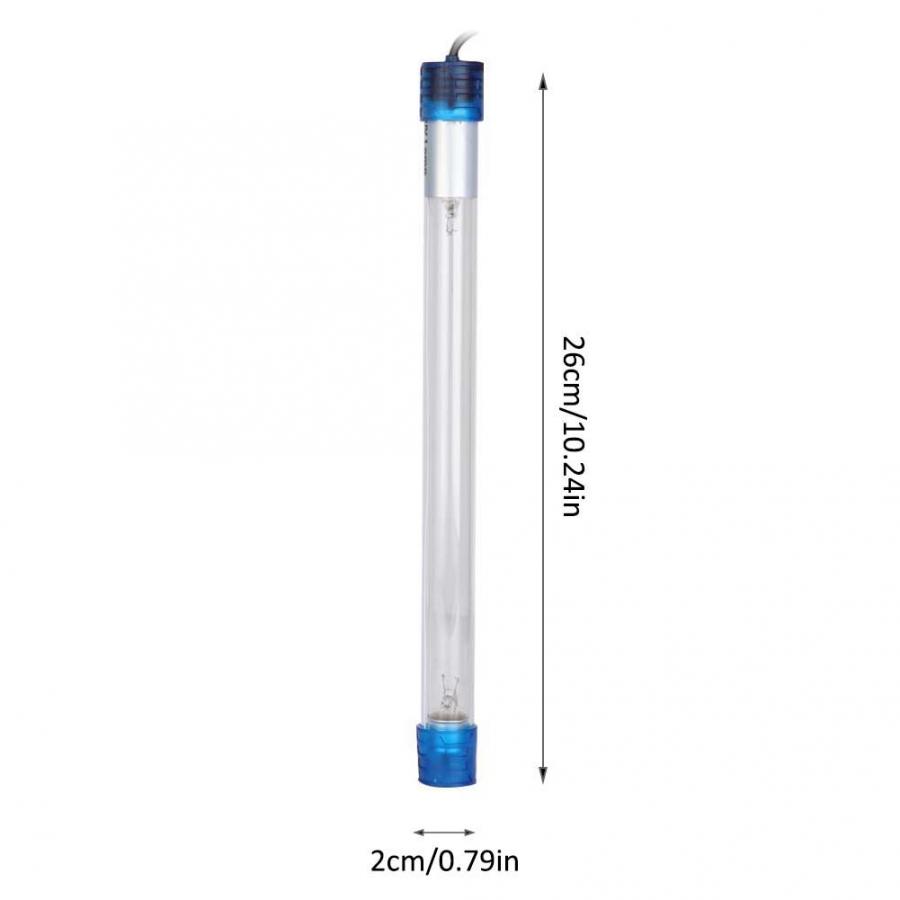 Fish Tank Light Lamp Submersible UV Light Algae Bacteria Killing Lamp for Aquarium Fish Tank EU Plug