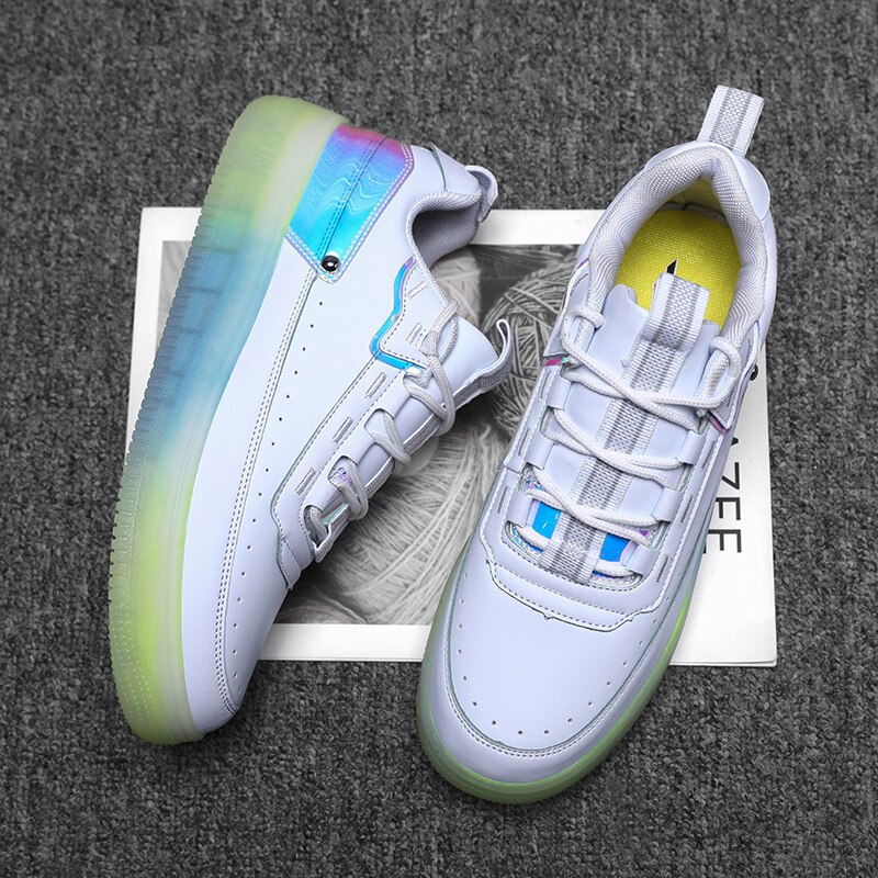 Damskie buty do tenisa Tenis Feminino marka Sneaker Student Outdoor Jogging Fitness Lady płaskie buty sportowe Tenis Plataforma obuwie 7: white 2 / 4