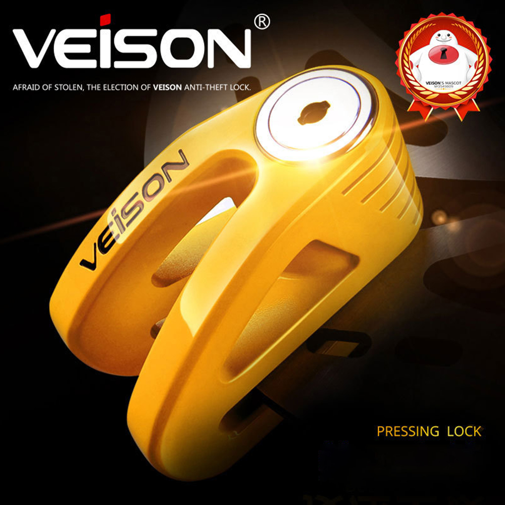 VEISON Motorrad sperren Moto Diebstahl Pretection Bremse Motorrad Legierung sperren Sicherheit Disk sperren Anti-diebstahl Wasserdicht Moto Schlösser