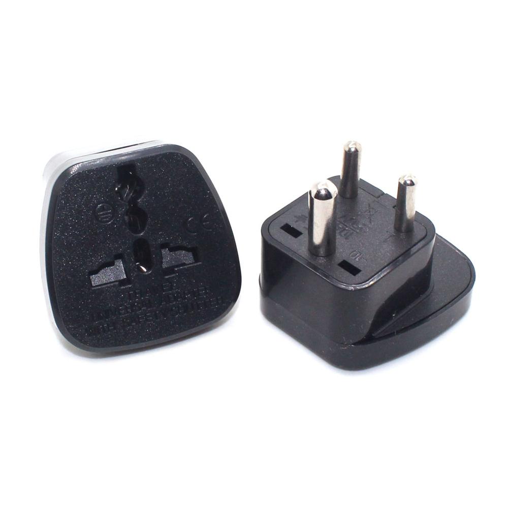 Small South Africa Travel Converter, Convert Universal AU/EU/US/UK To Small South Africa AC Power Plug Electrical Adaptors: Black