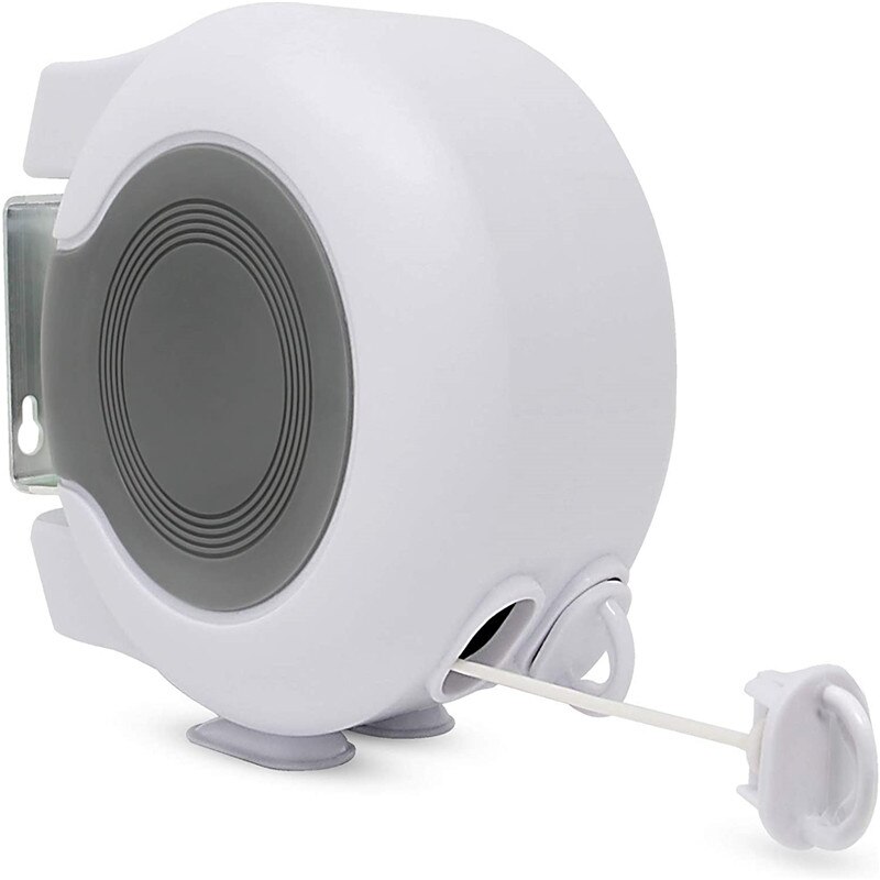 15m Retractable Clothesline Home Washing Line Outdoor Laundry Line For Drying Clothes Retract Balcony Wall Mount Clothesline