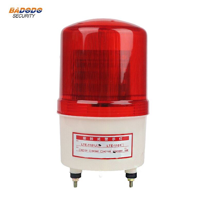 Roterende Akoestisch-optische Led Strobe Alarm Lamp Licht Geel Blauw Rood Groen Led Waarschuwing Licht Lamp Outdoor Gate Lamp licht Sirene