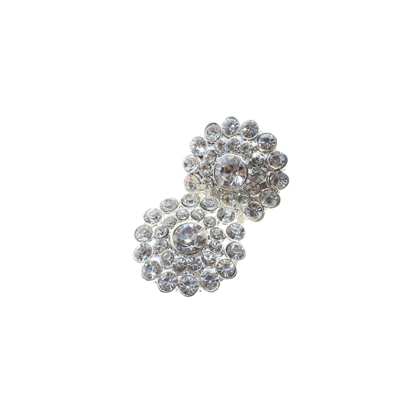 10pcs/set 22mm Flatback Rhinestone Buttons DIY hair accessories Wedding Invitation Card Dexoration Shiny Buckle