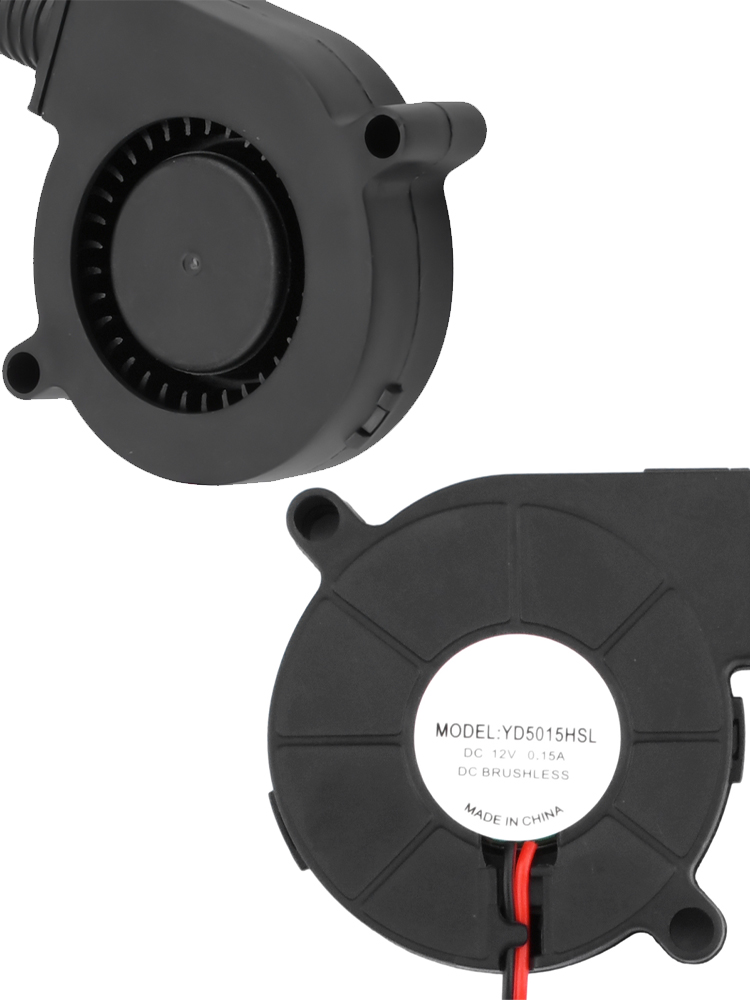 DC 12V radial Turbo gebläse 5CM 5015 Bürstenloser DC Kühler Kühler für 3D-Drucker Luftbe feuchter und Kleingeräte