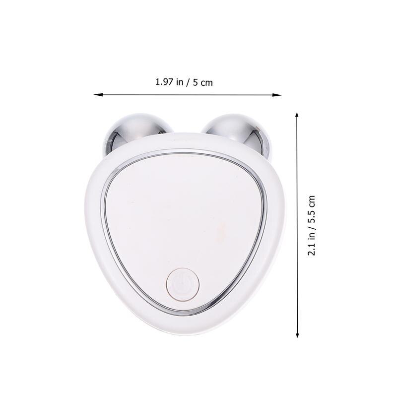 1 Set Microcourant Dispositif de Massage Du Visage À Usage Domestique Instrument de Beauté De Peau De Levage de Visage Mince USB Double Rouleau Instrument de Massage