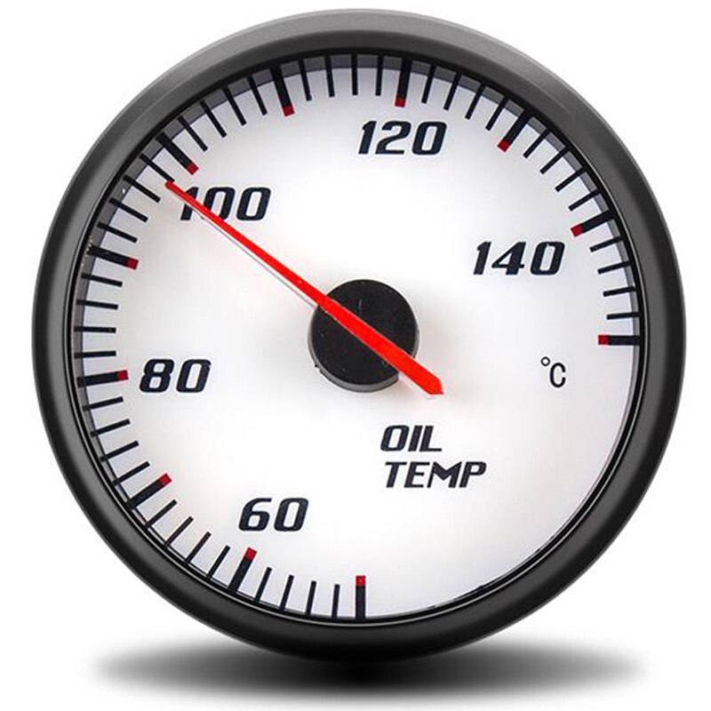 60mm Tachometer Boost Vacuum Water Temp Oil temperature Oil Press Voltage Air Fuel Ratio EGT Gauge Black Case gps speedometer: oil temp gauge