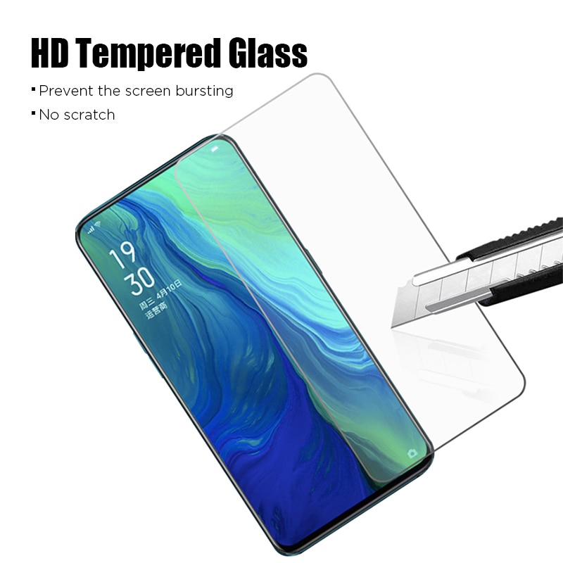 Vidro temperado transparente para oppo r15x r17 pro reno 2 z vidro protetor para oppo a39 a5 a9 2020 a8 a91 hd filme de telefone rígido