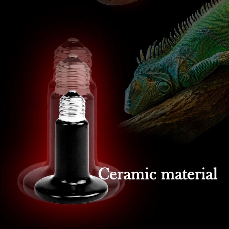 Heat Lmap Pet Reptile Far Infrared Ceramic Heating Lamp 220V Mini Heat Emitter Light Bulb 25W 50W 75W 100W 150W 200W