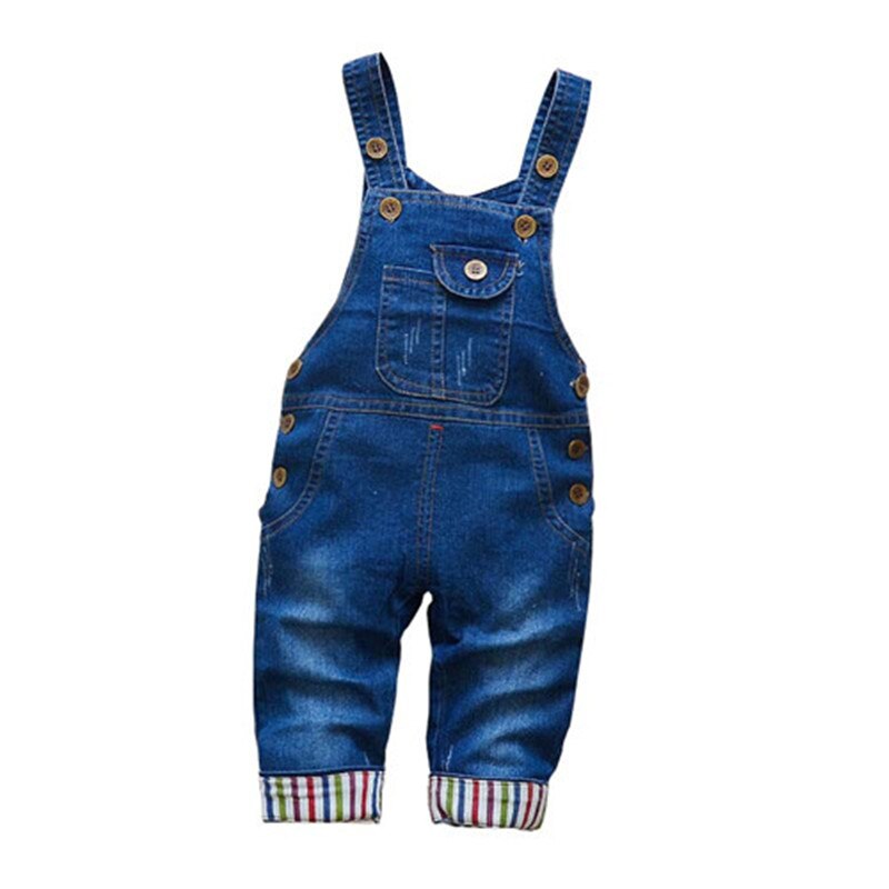 BibiCola-pantalon à bretelles pour enfants, pantalon en Denim pour garçons et filles